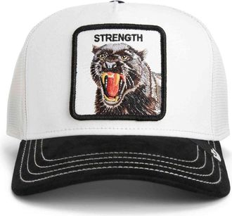 Goorin Brothers Suede Panther Trucker Cap - unisex - Petten - Wit - ONE Size - Su&egrave;de - Accessoires