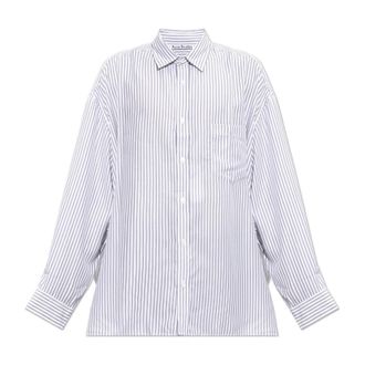 Acne Studios Oversized Shirt With Pocket - Heren - Zakelijke Overhemden - Wit - L - Overhemden