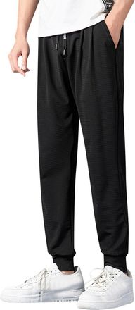 Generic Mens Casual Jogging Bottoms Modern Slim Fit Soft Training Trousers Breathable Large Size Outdoor Trousers Sweatpants Jogger Trousers for Hiking and Ma