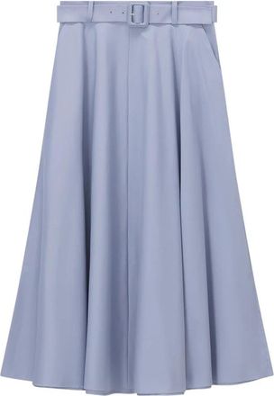 Windsor A-lijn Midi Rok - Dames - Midirokken - Blauw - M - Rokken