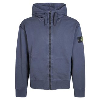 Stone Island Hoodies & sweatvesten, Heren, Blauw, XL, Hoodie Sweater