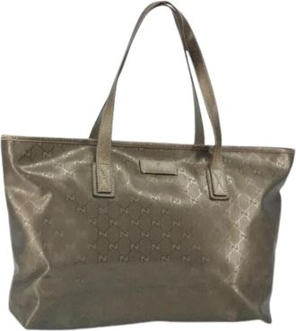 Gucci Pre-owned Tote Bags, female, Brown, Size: ONE SIZE Pre-owned Plastic Tote Bag