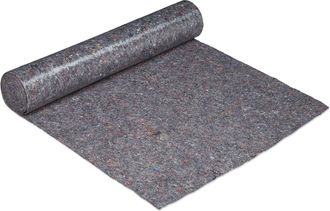 Relaxdays Relaxdays - Vell&oacute;n De Pintor, Rollo Cubre Suelos, 1 M X 25 M = 25m&sup2;, Antideslizante, Impermeable, 270g/m&sup2;, Gris