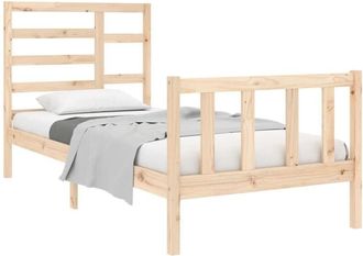 vidaXL Estructura de cama madera maciza 90x190 cm Vidaxl