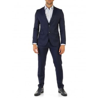 HUGO BOSS Kostuums, Heren, Blauw, S, Wol, Single Breasted Suit Set