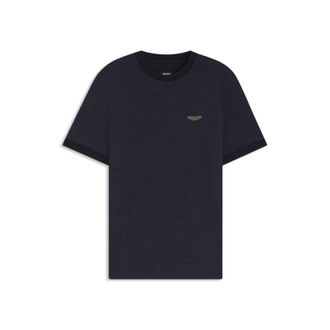 BOSS x ASTON MARTIN T-shirt in wool-cotton jacquard