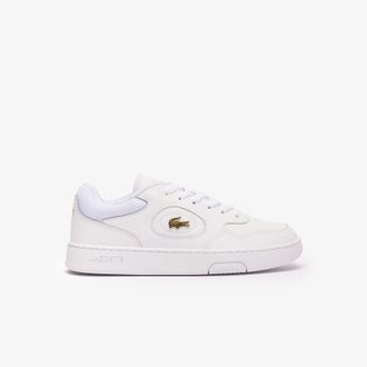 Lacoste Womens Lacoste Lineset Trainers in White gold