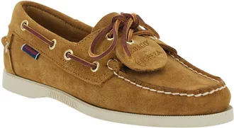 Sebago Womens Loafers Portland Artisan Beige Suede Leather