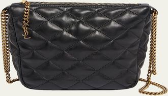 Saint Laurent YSL Quilted Leather Hobo Bag