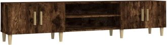 vidaXL Vidaxl - tv Cabinet Smoked Oak 180x31.5x40 cm Engineered Wood