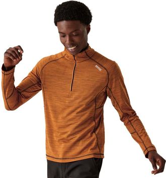 Regatta Mens YonderII 1/4 Zip Fleece Top Fox XXL