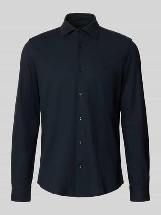 Joop Slim Fit Business-Hemd mit Haifischkragen Modell Phil in Marine, Gr&ouml;&szlig;e 38