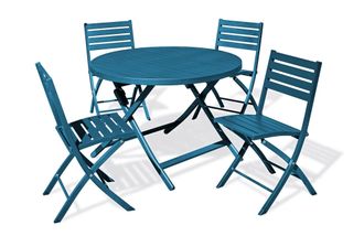 DCB Garden Citygarden - Marius - Conjunto De Comedor De Jard&iacute;n 4 Plazas De Aluminio - City Garden