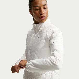 Nike Womens Swift Therma-FIT Running Jacket in White | HV2744-133