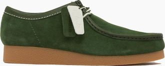 Clarks Mens Clarks Originals Wallabee Evo Suede Shoes Green - Size: 10
