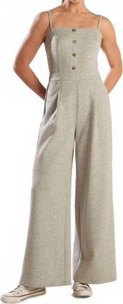 Flying Tomato Time To Shop Knit Jumpsuit In Heather Grey