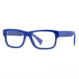 Gucci Rectangle Full Rim Eyeglasses - Blue