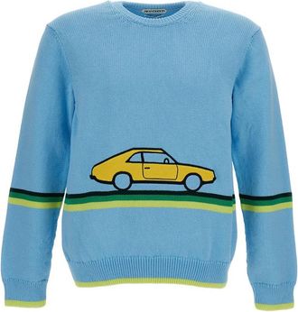 J.W.Anderson Car-intarsia Striped Sweater