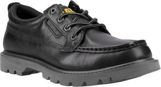 CAT Lifestyle Colorado Moc Toe Low Leather Mens Black Lace-Up Shoes - UK 6