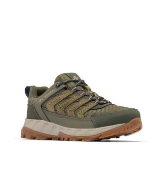 Columbia Womens Strata Trail Low Hiking Shoes, Stone Green/Raw Honey, 9 Wide