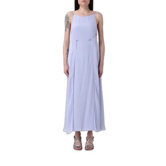Emporio Armani Dames, Jurken, Paars, Maat: XL