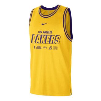 Nike x NBA LA Lakers Training Jerseys Yellow DR2273-728