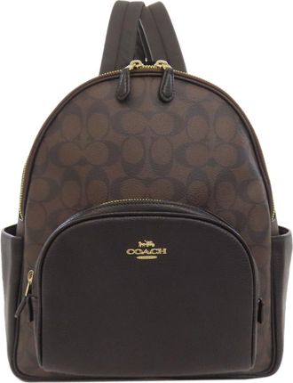 Coach Brown Pvc Backpack (Pre-Owned)