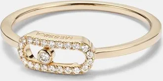 Messika Move Uno 18kt gold ring with diamonds