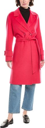 Forté Cashmere Belted Wool & Cashmere-Blend Coat