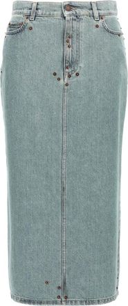 Moschino Dames, Rokken, Blauw, Maat: XS Denim