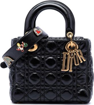 Dior Pre-owned Dior Small Crinkled Patent Cannage My ABCDior Lady Satchel Ladies CWKV0CSBN4EMSMQO
