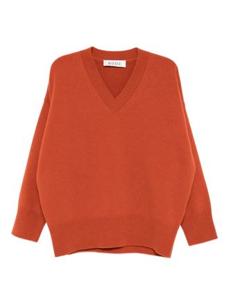 R&oacute;he V-neck jumper - Orange