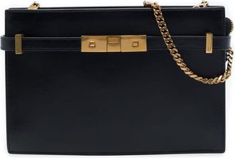 Saint Laurent Pre-owned Saint Laurent Smooth Calfskin Manhattan Clutch with Chain Ladies 8X3LCPX4RO7YZPM4