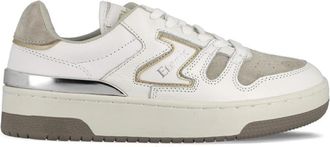 Etonic Zilver-Goudkleurige Leren Sneakers - Dames - Sneakers - Wit - 35 EU - Leer - Schoenen