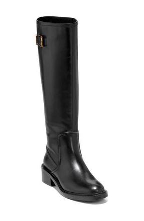Cole Haan Silvana Tall Boot in Black Leather at Nordstrom Rack, Size 9