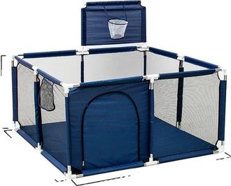 OEM Parque Infantil, Dise&ntilde;o Seguro, F&aacute;cil De Montar, Cuadrado Azul