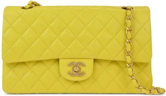Chanel 2000 medium Classic Double Flap shoulder bag - women - Lambskin - One Size - Yellow