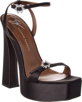 Giuseppe Zanotti Destino 100 Satin Platform Sandal