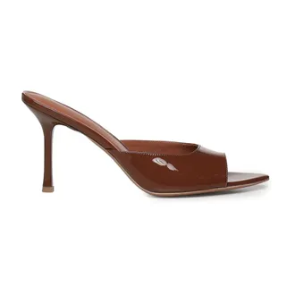 Giuliano Galiano Heeled Mules, female, Brown, Size: 7 1/2 US High Heel Sandals