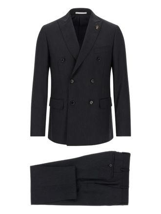 Pal Zileri pinstripe double-breasted suit - Blue