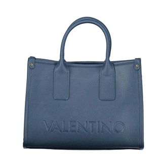 Valentino Handbags, female, Blue, Size: ONE SIZE Polyethylene Handbag with Textured Finish