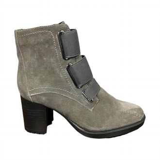 VALDINI Womens Jenny Ankle Boots In Grey Suede