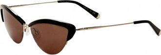Kate Young for Tura Womens K504-BLK-59 K504 59 BLK Ally Sunglasses - Black - One Size