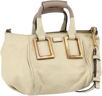 Chlo&eacute; Pre-owned Handbags, female, Beige, Size: ONE SIZE Pre-owned Ethel Handbag