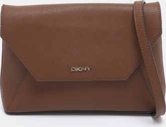 DKNY Dkny Tan Leather Bryant Park Envelope Crossbody Bag