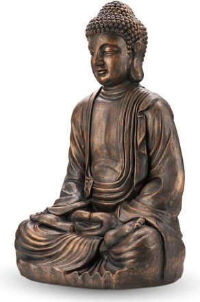 Glitzhome Handmade Oversized Meditating Buddha Statue