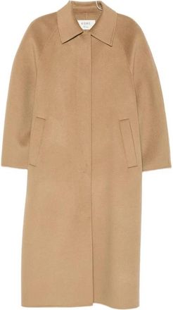 R&oacute;he Enkelrij broekjas - Dames - Mantel - Bruin - 2XS - Wol - Jassen