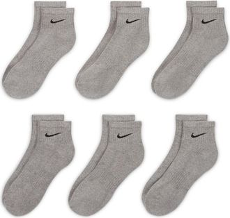 Nike Everyday Cushion Socks - Pack of 6 in 064 Carb H/black at Nordstrom Rack, Size Large