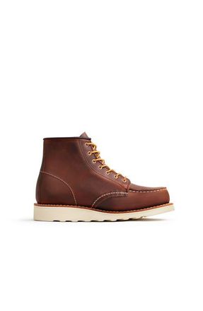 Red Wing Shoes Classic Moc Rough & Tough Leather Boot in Copper Rough & Tough at Nordstrom, Size 5.5