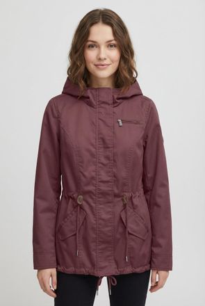 Only Parka ONLY ONLLORCA LIFE CANVAS PARKA CC OTW, Damen, Gr. XL, rose braun, Web, Obermaterial: 80% Polyester, 20% Baumwolle, unifarben, regular fit h&uuml;ftl